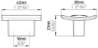 Afbeeldingen van Siro Meubelgreep metaal - boorafstand 16mm/L 40mm/H 21mm/B 36mm chroom glanzend 
