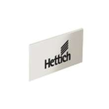 Afbeeldingen van Hettich ArciTech Afdekkap, roestvrij staal finish met Hettich logo