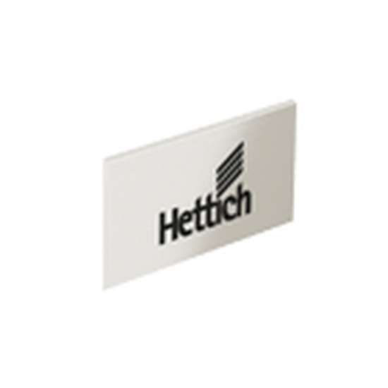Afbeeldingen van Hettich ArciTech Afdekkap, roestvrij staal finish met Hettich logo