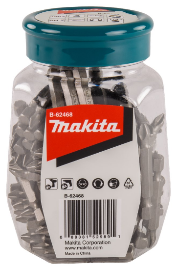 Afbeeldingen van Makita Schroefbit PH2X50mm pot 100st B-62468