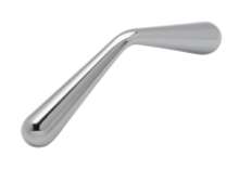 Afbeeldingen van Siro Meubelgreep metaal - boorafstand 64mm/L 71mm/H 21mm/B 9mm chroom glanzend 