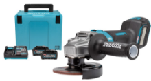 Afbeeldingen van Makita haakse slijper 40V Max GA023GM201 - 125mm - 2x 4,0 Ah accu's lader in Mbox