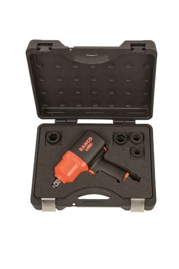 Afbeeldingen van Bahco micro slagmoersleutelset, 3/4'' inclusief 4 slagdoppen