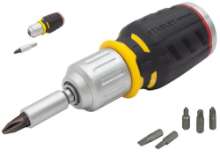 Afbeeldingen van Stanley ratelschroevendraaier FatMax - Stubby 6 bits