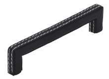 Afbeeldingen van Siro Meubelgreep kunststof - boorafstand 128mm/L 140mm/H 32mm/B 11mm zwart 