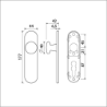 Afbeeldingen van Ami Kortschild 177/1 blind met vaste knop - F1 