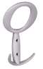 Afbeeldingen van Siro Kapstokhaak metaal - boorafstand 32mm/L 147mm/H 43mm/B 94mm - aluminium 