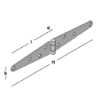 Afbeeldingen van GB Staartheng 125mm 34x2mm Elektrolytisch Verzinkt 