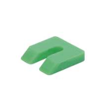 Afbeeldingen van GB Uitvulplaatje 10mm 50x50 Kunststof groen met sleuf
