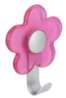 Afbeeldingen van Siro Kapstokhaak metaal - L 100mm/H 30mm/B 77mm roze/aluminium 