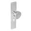 Afbeeldingen van INTERSTEEL Knop op rechthoekig schild profielcilindergat 55 mm rvs geborsteld 2754