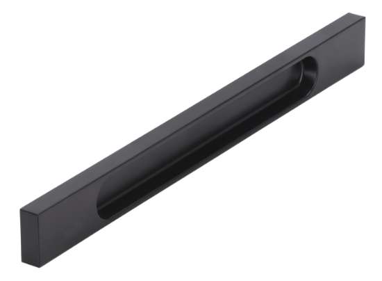 Afbeeldingen van Siro Handgreep metaal - boorafstand 192mm/L 250mm/H 25mm/B 10mm mat zwart 