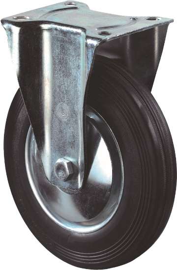 Afbeeldingen van Kelfort bokwiel zwart rubber