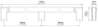 Afbeeldingen van Siro Meubelgreep metaal - boorafstand 2x368mm/L 750mm/H 32mm/B 12mm mat RVS effect 
