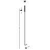 Afbeeldingen van GB Muurplaatanker M12x800x50mm draadlengte > 120mm Verzinkt Draad