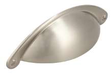 Afbeeldingen van Siro Schelpgreep metaal - boorafstand 64mm/L 104mm/H 25mm/B 32mm - RVS effect 