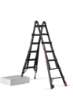 Afbeeldingen van Altrex vouwladder Velocity Black Pro - 4x5 sporten - 6.73 meter werkhoogte