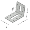 Afbeeldingen van GB Bovendorpelanker 100° 60x80mm 57x2,5mm S350 Zink Magnesium