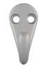Afbeeldingen van Siro Kapstokhaak metaal - boorafstand 10mm/L 41mm/H 33mm/B 20mm - aluminium 