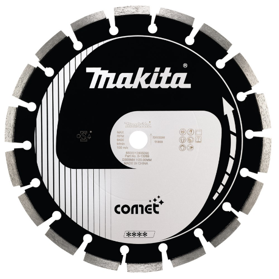 Afbeeldingen van Makita Diamantschijf 300X20Mm Zwart B-13269