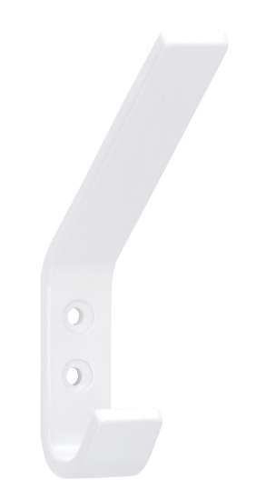 Afbeeldingen van Siro Kapstokhaak metaal - boorafstand 16mm/L 118mm/H 78mm/B 19mm wit 