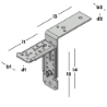 Afbeeldingen van GB Kozijnstelhoek XL - 150x200/175mm 72x5/60x5mm - Zink-Magnesium