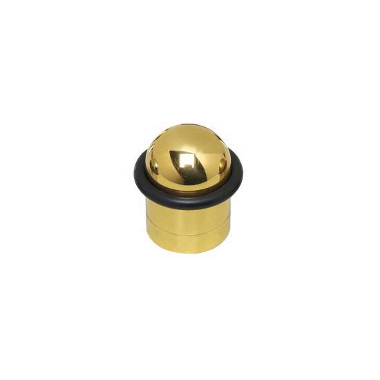 Afbeeldingen van INTERSTEEL Deurstop met ring messing gelakt 4420