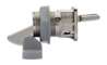 Afbeeldingen van Siro Kastslot metaal - boorafstand 32mm/L 58mm/H 25mm/B 44mm RVS effect/grijs 