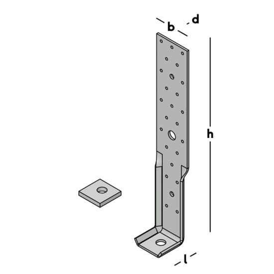 Afbeeldingen van GB HSB XL trekanker - 400x60x72x4 - DX51 SV-2