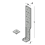 Afbeeldingen van GB HSB XL trekanker - 400x60x72x4 - DX51 SV-2