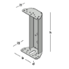 Afbeeldingen van GB Puisteun 60x70x240 115x2 Zink-Magnesium