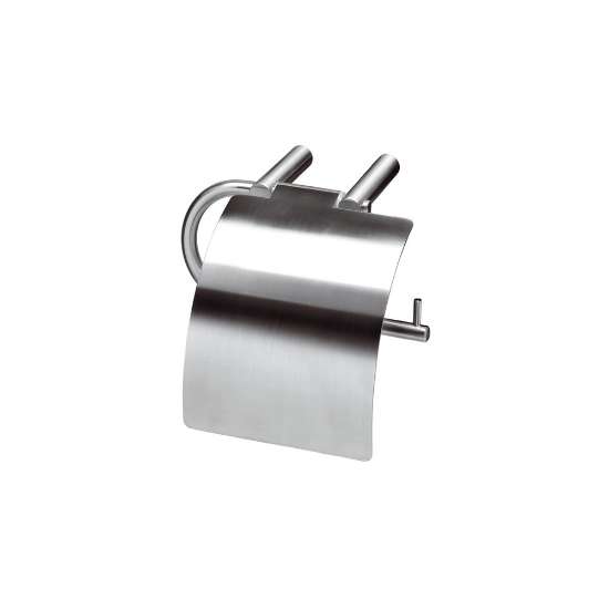 Afbeeldingen van INTERSTEEL WC-rolhouder met verlengde klep rvs geborsteld 7625