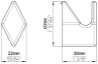 Afbeeldingen van Siro Meubelknop metaal - L 40mm/H 30mm/B 22mm - chroom mat 