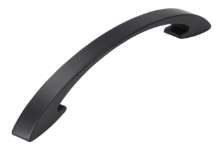 Afbeeldingen van Siro Meubelgreep metaal - boorafstand 160mm/L 189mm/H 34mm/B 15mm mat zwart 