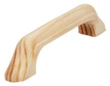 Afbeeldingen van Siro Meubelgreep hout - boorafstand 96mm/L 120mm/H 26mm/B 17mm grenen gelakt 