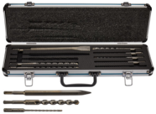 Afbeeldingen van Makita Boor-/beitelset - 10 delig SDS+ - in aluminium koffer