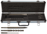 Afbeeldingen van Makita Boor-/beitelset - 10 delig SDS+ - in aluminium koffer