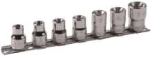 Afbeeldingen van Bahco torx dopsleutelset 3/8'' 7 delig op rail