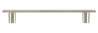 Afbeeldingen van Siro Meubelgreep metaal - boorafstand 128mm/L 161mm/H 24mm/B 14mm - RVS effect 