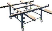 Afbeeldingen van Festool mobiele zaag/werktafel STM 1800 - inclusief 4 verlengbuizen met houten steunen