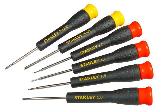 Afbeeldingen van Stanley precisie schroevendraaierset - 6 delig 