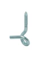 Afbeeldingen van GB krulhaak houtdraad - HT8,85mm Ø8,85x120x20mm - RVS 304