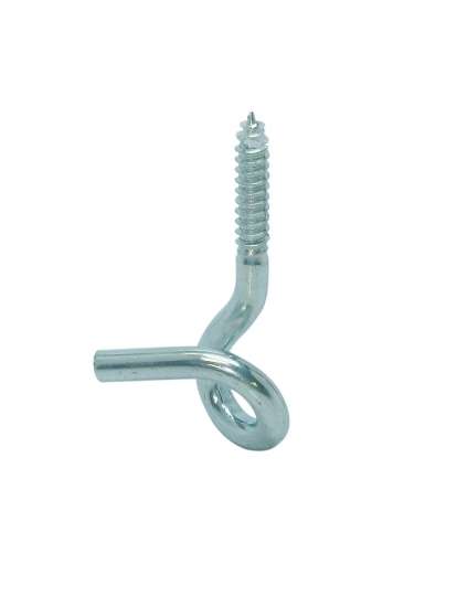 Afbeeldingen van GB krulhaak houtdraad - HT8,85mm Ø8,85x120x20mm - RVS 304