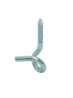 Afbeeldingen van GB krulhaak houtdraad - HT8,85mm Ø8,85x120x20mm - RVS 304