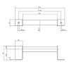 Afbeeldingen van INTERSTEEL Handgreep 196 x 25 mm mat zwart 4501