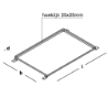 Afbeeldingen van GB matrand - 610x910mm 25x25x2mm - zink magnesium