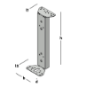 Afbeeldingen van GB puisteun Z - 60x70x360mm 115x2mm - zink magnesium
