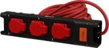 Afbeeldingen van Kelfort Contactblok - 10 meter kabel - 3 voudig 