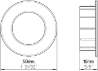 Afbeeldingen van Siro Schelpgreep metaal - L 50mm/H 16mm/B 50mm chroom glanzend 