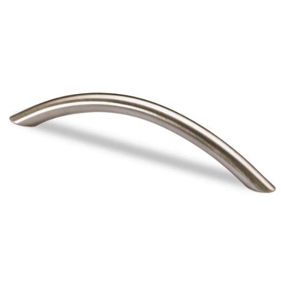 Afbeeldingen van Hettich Greep Nicia, boorafstand 96, L 112 mm, H 30 mm, ø 10 mm, roestvrij staal finish geborsteld